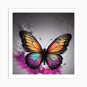 Butterfly Painting 299 Art Print