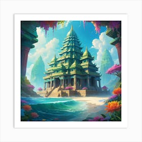 Asian Temple Art Print