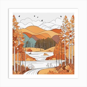 Autumn Landscape 1 Art Print