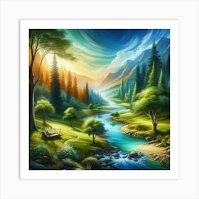 Inspire Relaxed Spaces Using Landscapes Art Print