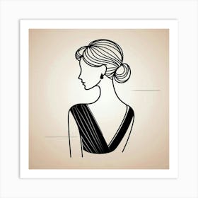 A sophisticated lady Art Print