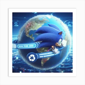 Sonic The Hedgehog 44 Art Print