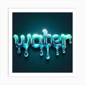 Water Art Print