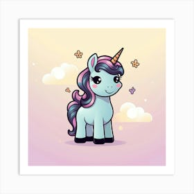 Cute Unicorn 95 Art Print