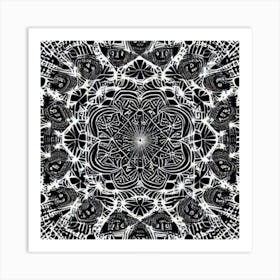 Abstract Mandala Art Print