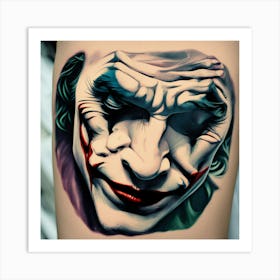 Joker Tattoo Art Print