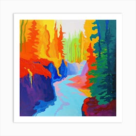 Colourful Abstract Oulanka National Park Finland 1 Art Print