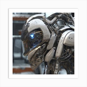 Robot In A Factory 3 Art Print