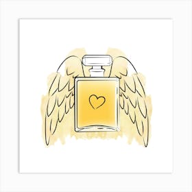 Perfume Love Angel Art Print