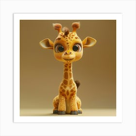 Sassy Cute Giraffe Art Print