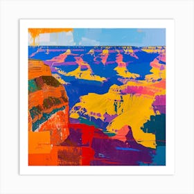 Abstract Travel Collection Grand Canyon National Park Arizona 4 Art Print