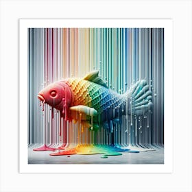 Fish In A Rainbow Art Print