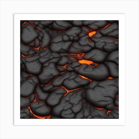 Lava fire 2 Art Print