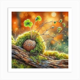 Mossy Tree Art Print