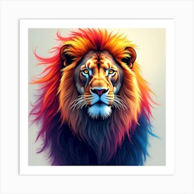 Lion Head Art Print