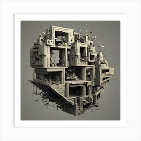 Fractal City Art Print