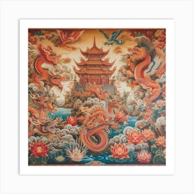 Chinese Dragon Painting 2 Art Print