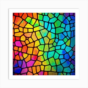 Stained Glass Background Art Print