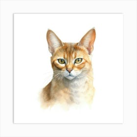 Chausie Cat Portrait 2 Art Print