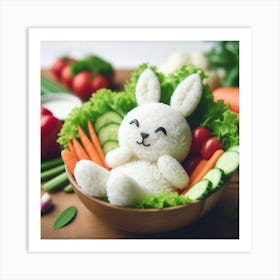 Rice Bunny 1 Art Print