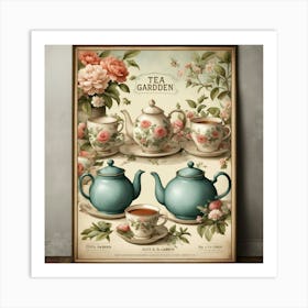 Tea Garden 1 Art Print