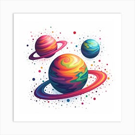 Saturn Planets 1 Art Print