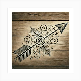 Tattoo Arrow 1 Art Print