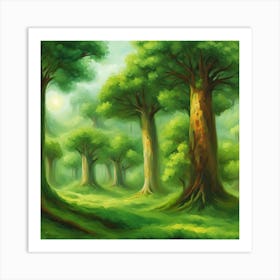 Fantasy Forest Art Print