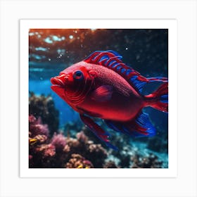 Red Fish Art Print