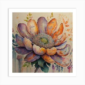 Faith Flower Art Print