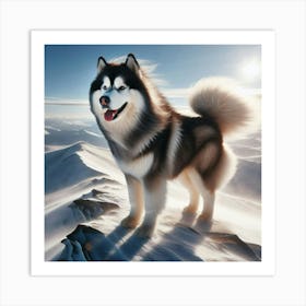 Husky dog 3 Art Print