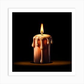 Wax Candle Art Print