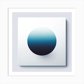 Blue Sphere Art Print