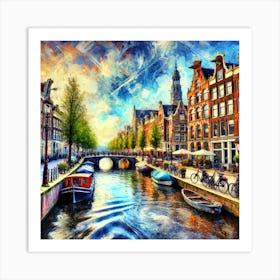 Amsterdam Canal Art Print