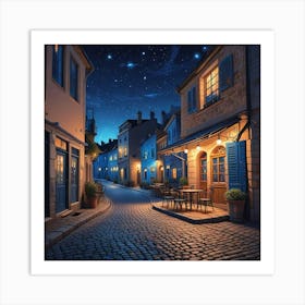 Cafe Terrace At Night (20) Art Print