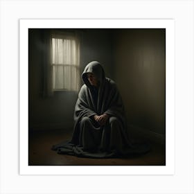 Man In A Hood Art Print