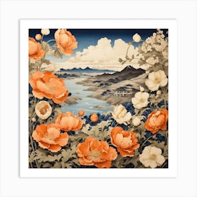 Asian Poppies Art Print