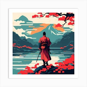 Japanese art, a Samurai Art Print