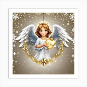 Angel Christmas 5 Art Print