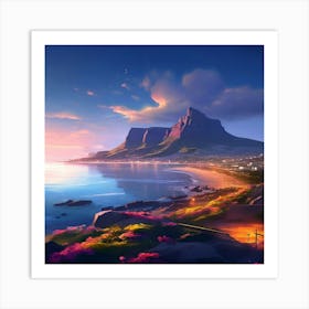 Table Mountain Cape Town Art Print