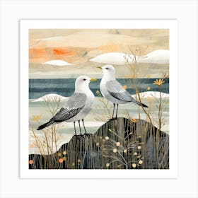 Bird In Nature Seagull 1 Art Print