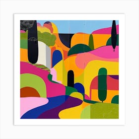Abstract Park Collection Ibirapuera Park Lisbon Portugal 2 Art Print