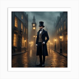 Victoria Street Sherlock Holmes Art Print