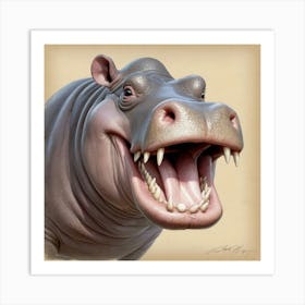 Hippo 27 Art Print