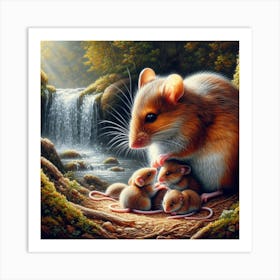 Mouse Family Art Print