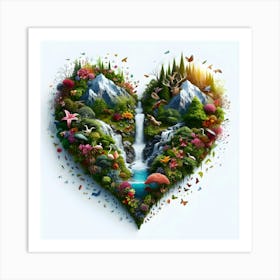 Heart Of Nature 1 Art Print