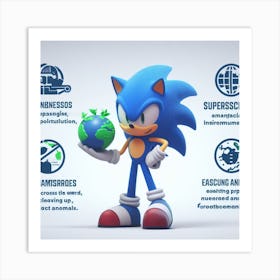 Sonic The Hedgehog 20 Art Print