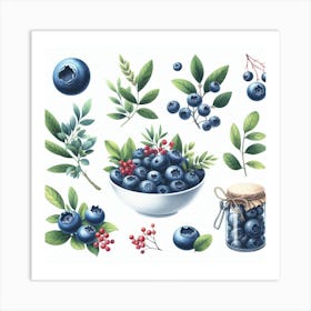 Blueberry 2 Art Print