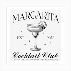 Margarita Cocktail Club Art Print