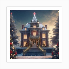 Christmas House 57 Art Print